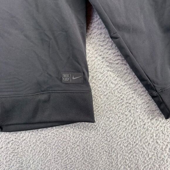 Nike FC Barcelona Track Suit Men's Small Black Zip Warmup JDI PK Jacket Pants - Picture 14 of 15